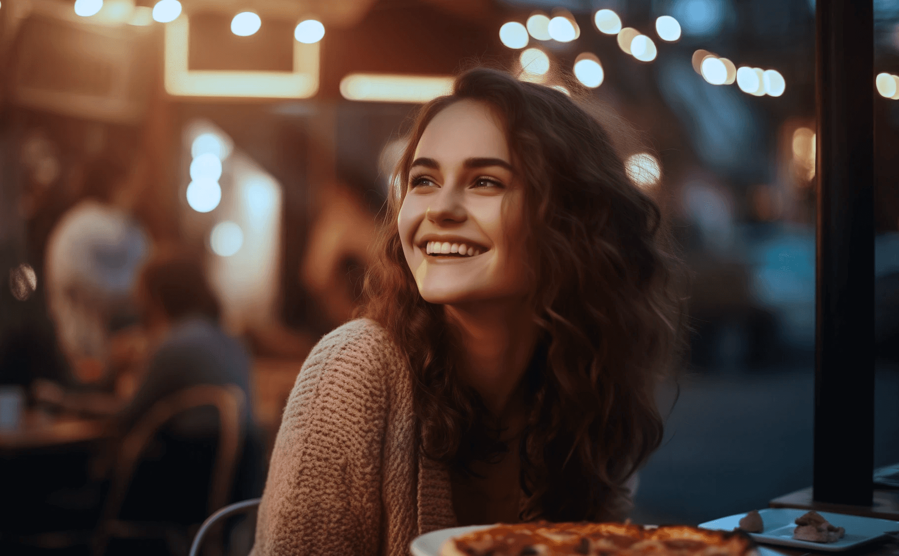 Pizza ingredients and plating